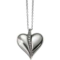 Brighton Precious Heart Necklace - Silver/Transparent