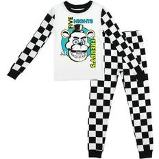 Children's Clothing BioWorld Youth White Five Nights at Freddy's Long Sleeve T-Shirt & Pants Sleepwear Set
