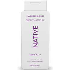 Native Body Wash Lavender & Rose 18fl oz