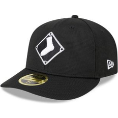 New Era Chicago White Sox Caps New Era Men's Black Chicago White Sox 2024 Batting Practice Low Profile 59FIFTY Fitted Hat Black