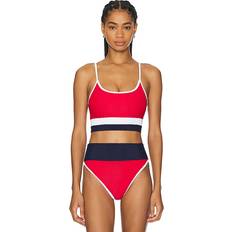 M Bikini Tops Beach Riot Eva Longline Bikini Top American Red