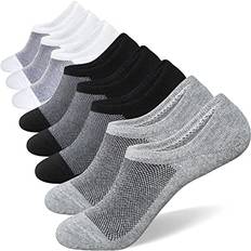 Sixdaysox No Show Socks 6-pack - White/Black/Gray