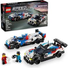 Cars Lego Speed Champions BMW M4 GT3 & BMW M Hybrid V8 Race Cars, BMW Toy for Kids with 2 Buildable Models and 2 Driver Minifigures, Car Toy Birthday Gift Idea for Boys and Girls Ages 9 and Up, 76922
