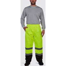 Disposable Coveralls Utility Pro High Visibility Rain Pants Yellow