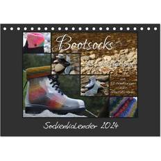 Calvendo 2024 Sockenkalender Bootsocks Tischkalender A5