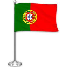 Flags G128 portugal portuguese deluxe desk flag set