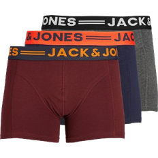 Jack & Jones Herre Undertøy Jack & Jones Trunks 3-pack - Red/Burgundy