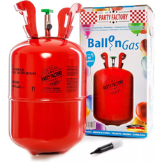 Partyprodukte Party Factory Helium Gas Cylinders for 30 Balloons Red
