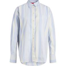 JJXX Jamie Relaxed Poplin Shirt - Blue/Limeade