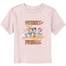 Fifth Sun Toddler's Mickey & Friends Distressed Classic Group Graphic Tee - Light Pink