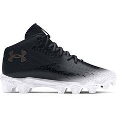 Football Shoes Under Armour Boy's UA Spotlight Franchise - Black/White/Metallic Gun Metal