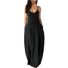 Wolddress Long Summer Beach Maxi Dress - Black