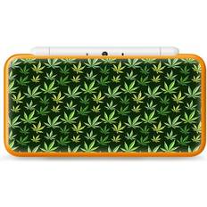 Console Decal Stickers 2DS XL Skin Decal Vinyl Wrap pot leaves small green stoner