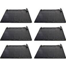 Intex Solar Water Heaters Intex above ground swimming pool water heater solar mat 110000-btu black 6-pack