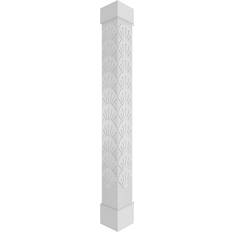 Columns Ekena Millwork 8 H Craftsman Classic Square Non-Tapered Bondi Column Standard Capital & Standard Base