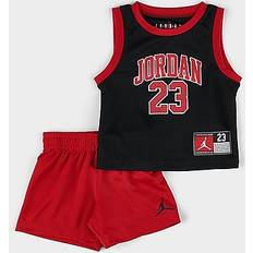 Other Sets Jordan Infant 23 2-Piece Jersey Set Black/Red 24 Mo