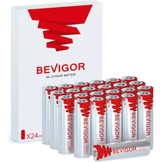 Bevigor AA Lithium Batteries 3000mAh Compatible 24-pack