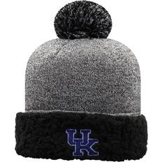 Basketball Beanies Top of the World NCAA Kentucky Wildcats Mens Black Sherpa Lined Cuffed Knit, Black