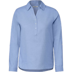 Cecil Piqué Shirt Blouse - Tranquil Blue