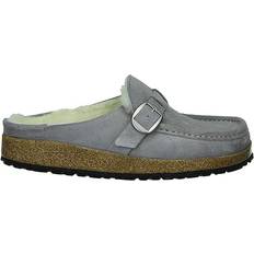Birkenstock Buckley Shearling Suede Leather - Gray/Whale Gray