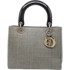 Dior Women's Medium Checked Handbag - Black