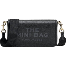 Credit Card Slots Handbags Marc Jacobs The Leather Mini Bag - Black