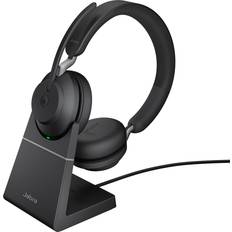 Jabra On-Ear - Trådløse Hodetelefoner Jabra Evolve2 65, Link 390a MS Stereo Desk Stand
