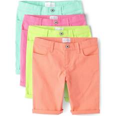 The Children's Place Kid's Roll Cuff Twill Skimmer Shorts 4-pack - Multi Colour