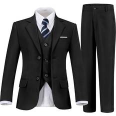 DOISPON Formal Suit Set 5-piece - Black Tie