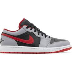 Jordan 1 grey black Nike Air Jordan 1 Low M - Black/Cement Grey/White/Fire Red