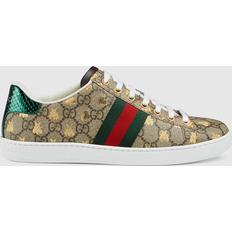 Gucci Women Sneakers Gucci Women's Ace GG Supreme Sneaker With Bees, Beige