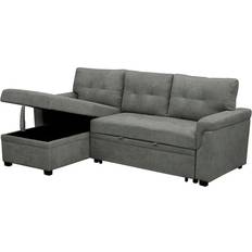 Home Imports Emporium Perry Couch Bed Gray Sofa 84" 3 Seater