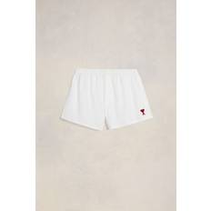 Ami Paris White Men's Underwear Ami Paris Short De Coeur White Cotton