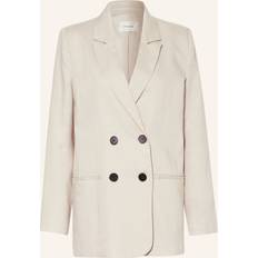 Gestuz Dressjakker Gestuz Blazer PAULAGZ mit Leinen CREME