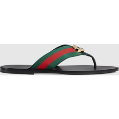 Gucci Men Flip-Flops Gucci Men's Thong Sandal With Web, Red