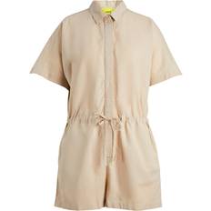 Damen - Leinen Jumpsuits & Overalls JJXX Beige playsuit hør-Neutral