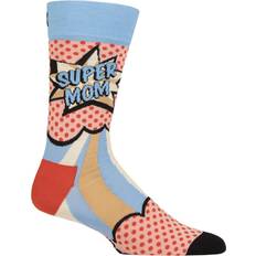 Brune - Dame Sokker Happy Socks Light Pink Super Mom Crew Light Pink, White, Orange, Light Blue, Light Brown, Black 36-40