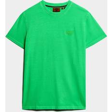 Superdry Klær Superdry Essential Embroidered Logo Neon T-shirt Bright Green, Bright Green, 3Xl, Men
