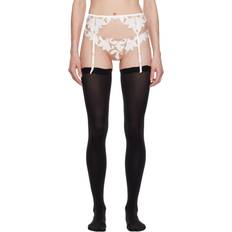 Damen - Weiß Strumpfbandhalter Fleur Du Mal White Lily Garter Belt