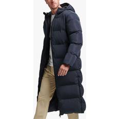 Blue - L - Men Coats Superdry Extra Long Puffer Coat