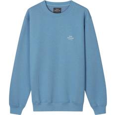 Mads Nørgaard Standard Crew Logo Sweat Sweatshirt - Captain's Blue