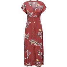 Gelb - Kurze Kleider Only Damen Life Mollie Long Dress PTM Maxikleid, Apple Butter/AOP:495 Bea Blooming