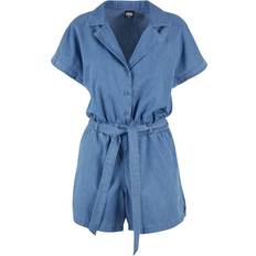 Bomull - Dame Jumpsuits & Overaller Urban Classics Jumpsuit Light Denim Resort Jumpsuit til Damer blå