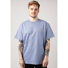 Golden - Herren T-Shirts Carhartt WIP Blue Gold S/S Chase T-Shirt