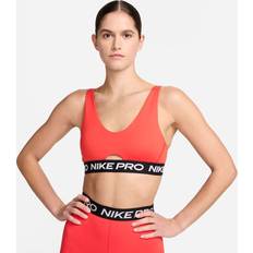 Nike Red Bras Nike Women's Pro Indy Plunge Sports Bra Light Crimson/White