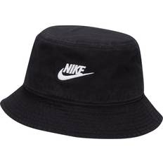 Men Headgear Nike Apex Futura Washed Bucket Hat - Black/White