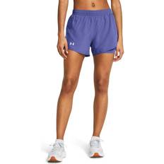 Damen - Golden Shorts Under Armour Fly By 2-in-1-Shorts für Damen Starlight Starlight Reflektierend Lila