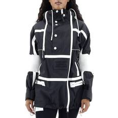 Burberry Black - Women Jackets Burberry Monochrome Nylon Reconstructed Track Jacket