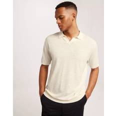 Herren - Leinen Poloshirts Selected Kurzärmeliges Polo Shirt