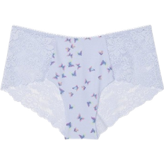 PINK No Show Cheeky Panty - Soft Iris Butterfly Print
